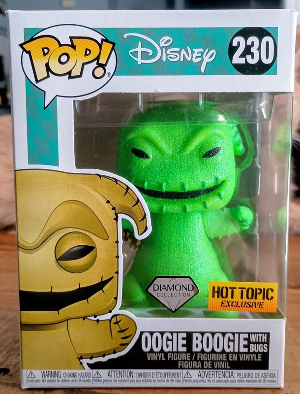 FUNKO POP! Disney #230 OOGIE BOOGIE w/ Bugs HOT Topic Exclusive ! NEW Boxed !