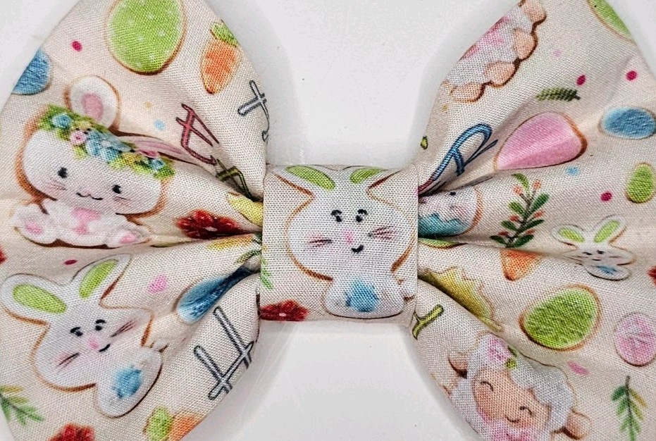 Cravatta a fiocco per cane Happy Easter foto 3