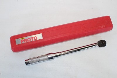 Proto 1/2'' Drive Ratcheting Head Micrometer Torque Wrench 6008C 10-80 ft lb