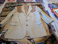 Mens Vintage PAGANO WEST western Suit Jacket Blazer Sz. 48L GUC