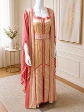 Moroccan Caftan Elegant Sari Fabric Dress Women's Kaftan