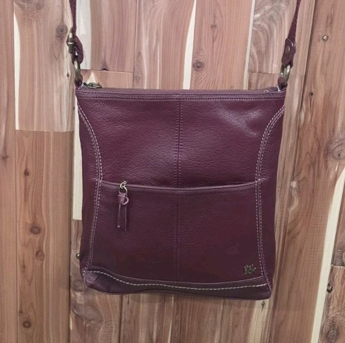 Borsa The Sak Los Feliz grande in pelle Hobo SlouchyTote Bag Cabernet nappe rosse - Foto 13 di 13
