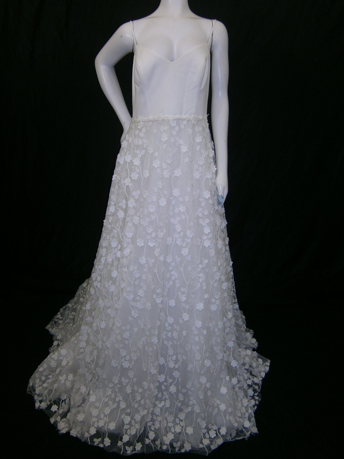 Vagabond Bridal Wedding Dress 12 Ivory Lace Appliques Custom Wilde Design image 5