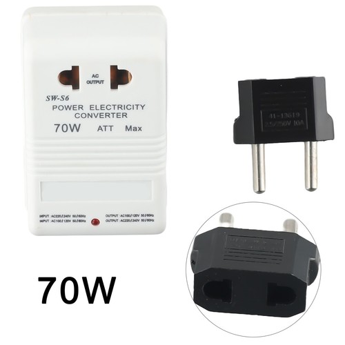Convertisseur de tension pratique 110V120V à 220V240V 70W transformateur de voy - Imagen 2 de 12
