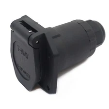 Replacement RV 7 Way Trailer Socket Vehicle 7 Pin Towing Light Connector Adapter