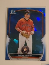 2023 Topps Bowman Chrome Sapphire Drew Gilbert Card No BCP-174 Houston Astros
