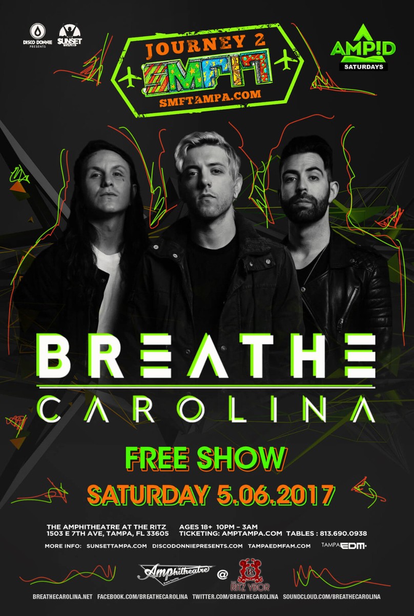 Breathe Carolina サイン入りポスター