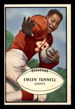 1953 Bowman #53 Emlen Tunnell - EX-MT