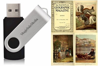 The National Geographic -350 Old Magazine (1889-1922) - First 34 Years on USB