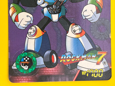 Turbo Man Rock Man 7 Mega Man Card No.18 TCG Capcom Japan Bandai