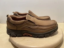 CAMEL CROWN Loafers Slip On Loafer Leather Casual Brown Shoes Mens Size 10