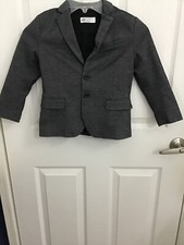 H M Boy's Black 2 Button Lined Blazer 5-6 Years