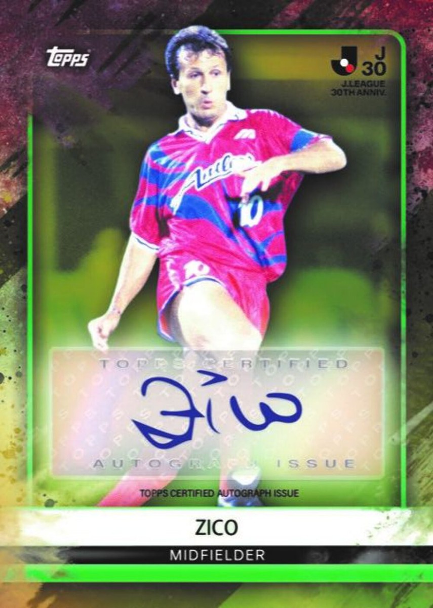 Football Topps J-league 30th anniversary special trading card J