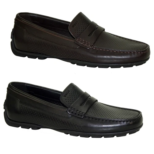 Men Geox U Moner A Moccasin Slipper Breathable Ultra Light Loafer Shoes