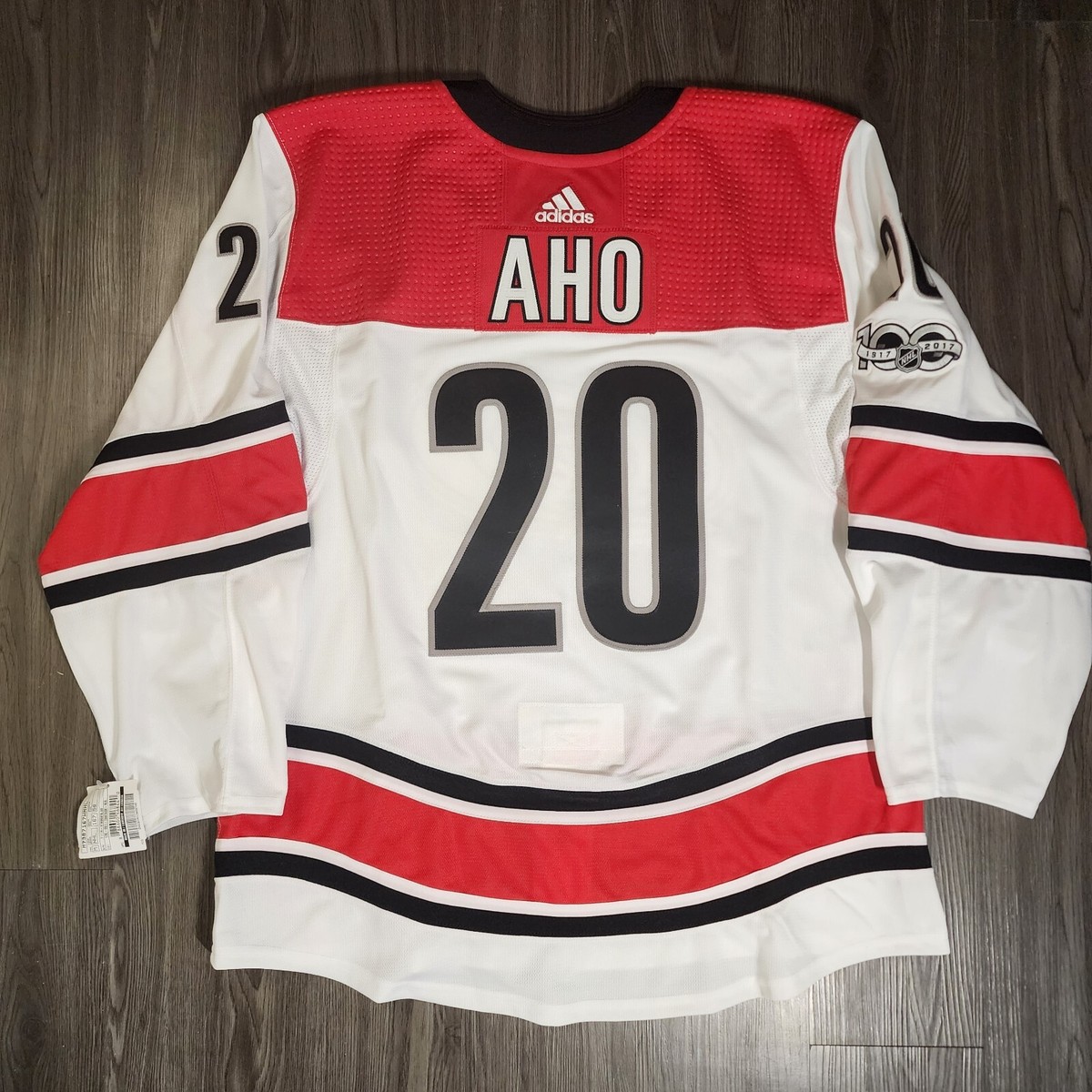 NWT MiC Adidas Sebastian Aho Carolina Hurricanes Authentic Hockey - Main Image