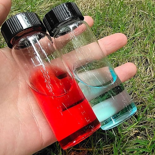Fiala per campioni da laboratorio 30 ml, contenitori per campionamento liquidi, barattoli di conservazione in vetro trasparente, 100 pezzi - Foto 3 di 17