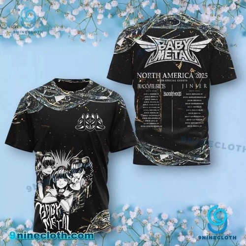 Babymetal North America 2025 T Shirt 3D Polyester For Men Women S-5XL