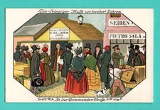 JEWISH MEN market GRUSS AUS LEIPZIG VINTAGE POSTCARD 647