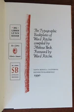 The Typographic Bookplates of Ward Ritchie, signed.