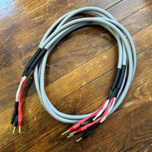 8.5' Canare 4S11 Speaker Cables With Audiophile Banana Plugs Japan/USA Free Ship