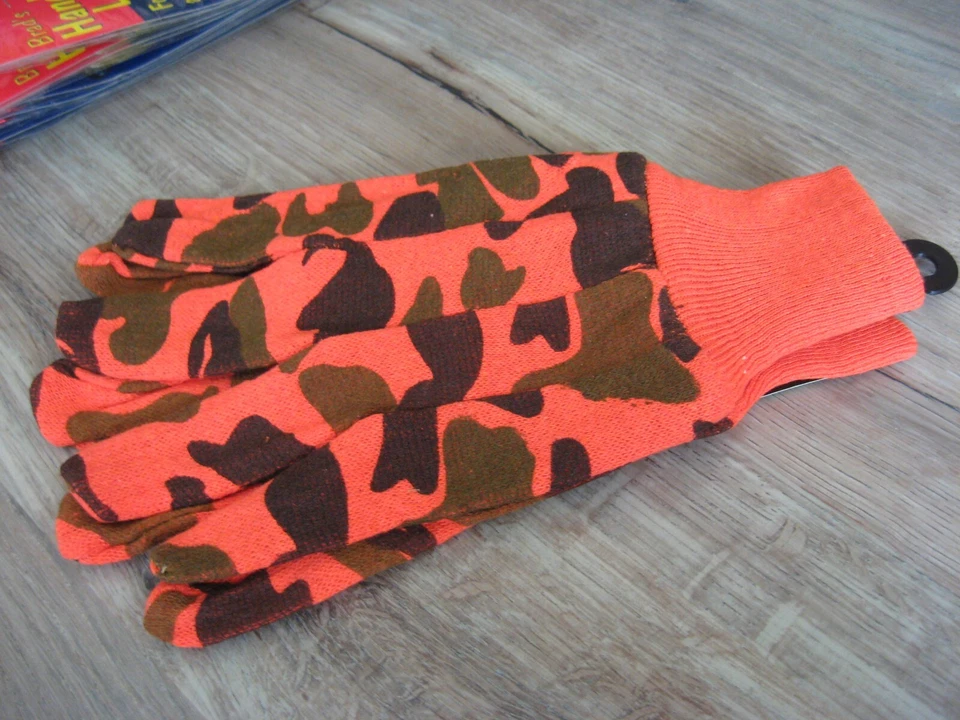 Guantes de caza Northstar Hand Armor naranja y marrón camuflaje talla XL forro polar Foto 3 de 4