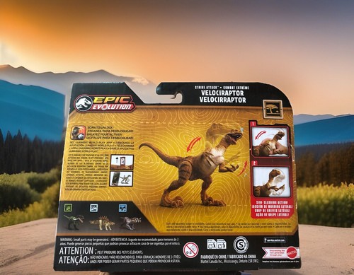 Figura Mattel Jurassic World Epic Evolution Strike Attack - VELOCIRAPTOR 7"" - Imagen 2 de 2