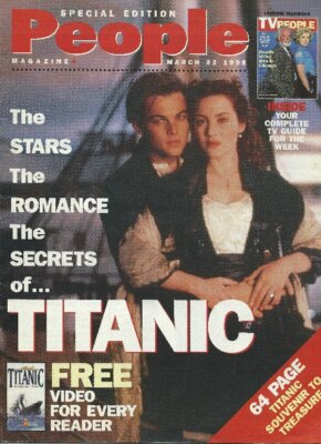 SPECIAL ED. SOUVENIR TITANIC 1998  LEONARDO DiCAPRIO KATE WINSLET 