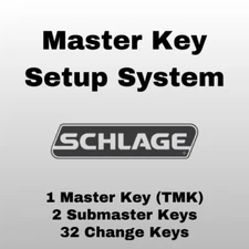 SCHLAGE 6-Pin Master Key Setup System (1 Master, 2 Submaster, 32 Change Keys)