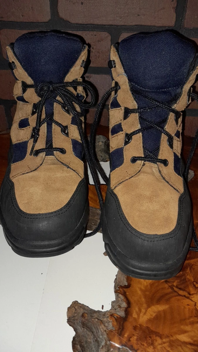 Size 9 Brown Black And Blue Lands End Hiking Boots For Men