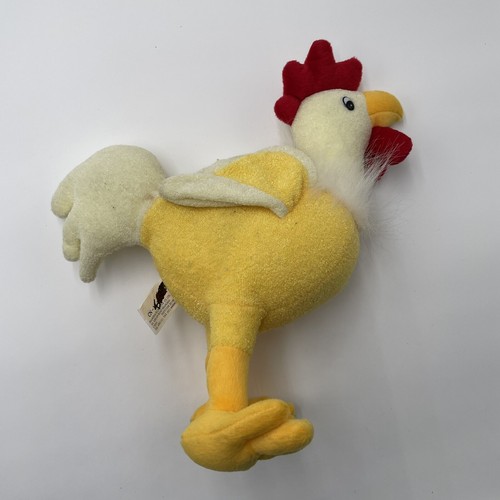 Pollo Gallo Muñeca Aves Juguete Peluche Gallina Blanco Amarillo Pollo Juguetes de Peluche - Imagen 3 de 9