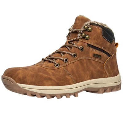 Men Boots Plush Warm Snow Boots Men Sneakers Men Ankle Boots Outdoor Shoes