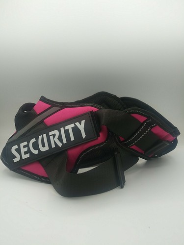 SECURITY UPGRADE DOG Mesh Padded Soft Puppy Pet Dog Harness SIZE Large PINK - Picture 2 of 5