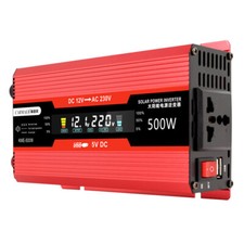 500W Car Inverter to AC Converter Solar Inverter LCD Digital C0G4