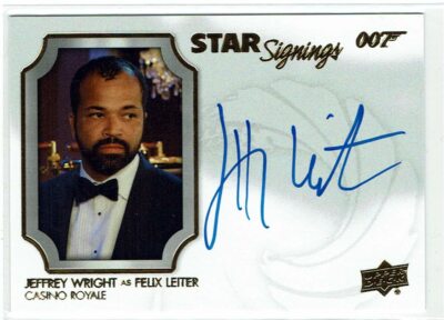 James Bond Villains & Henchmen 2021 Autograph SS-JW Jeffrey Wright Felix Leiter