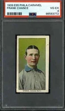 1909 E95 Philadelphia Caramel Frank Chance - PSA 4