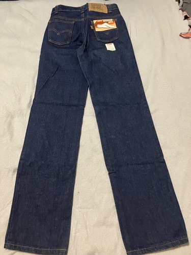 Pantalones de mezclilla rectos vintage LEVIS estudiantes niños 719-0216 -NUEVOS - raros 26x30 pestaña naranja - Imagen 5 de 9