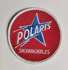 Polaris Snowmobiles Embroidered Patch 3" Sew On Vintage