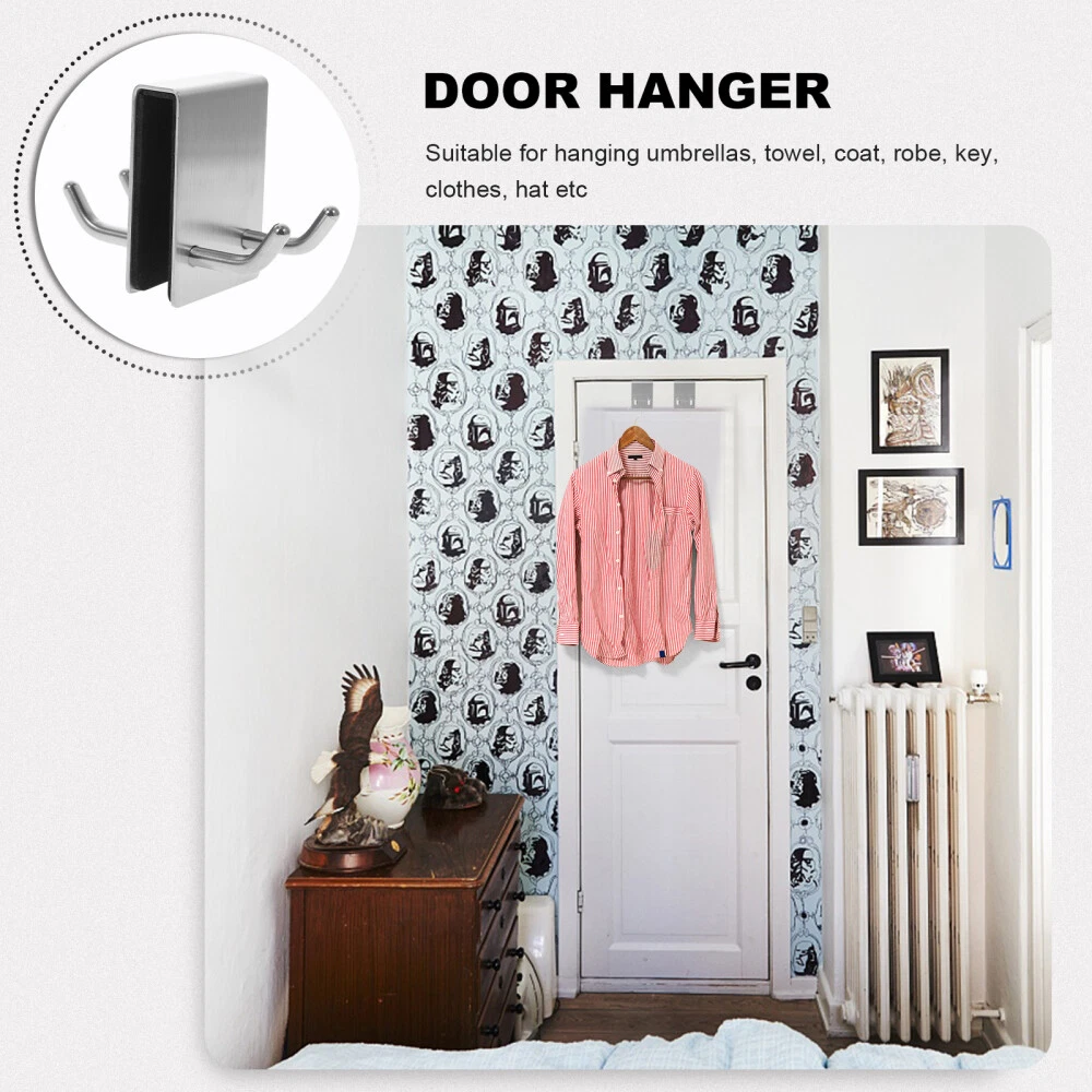 Double Sides Storage Hat Hook Clothes Hanger Over The Door Towel