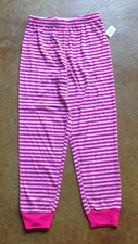 New Family PJs Kids Pink Stripe Pajama Pants, 6/7