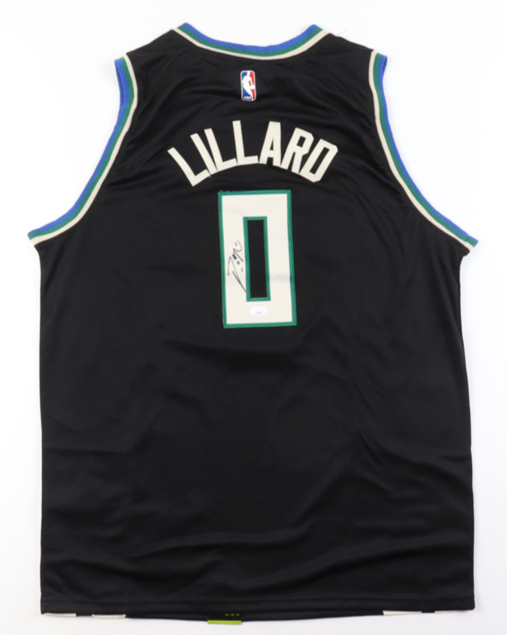 Damian Lillard Autographed Signed Milwaukee Bucks Bucks Jordan Brand Jersey - PSA Authenticated 