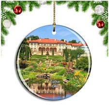 Tulsa Philbrook Museum Art Oklahoma USA Christmas ornament city travel souvenir