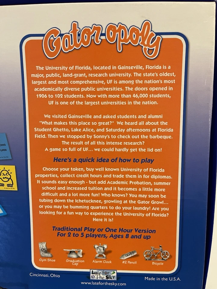 Gator opoly Game for Alumni Students & Friends of University of Florida - Image 3 of 4