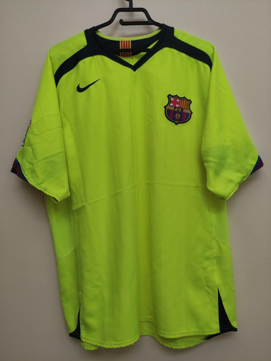Barcelona 2005 2006 Away Shirt Nike Vintage Soccer Jersey