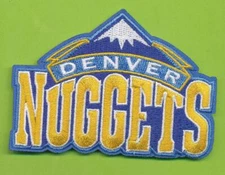 Die Cut Vintage Embroidered Iron On Patch Denver Nuggets (2003-08)