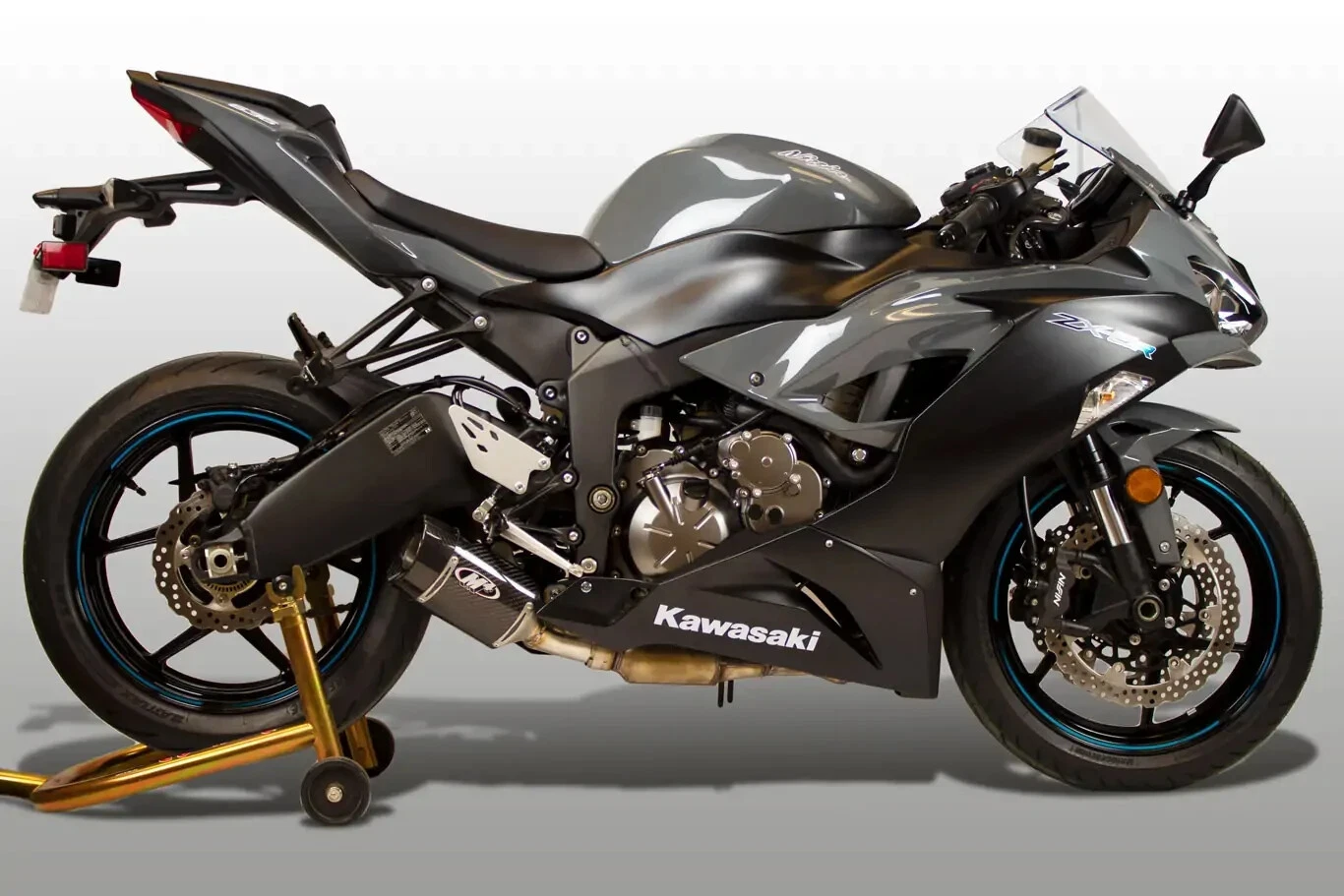 M4 EXHAUST SLIP-ON MUFFLER STREET SLAYER KAWASAKI 2009-2024 M4 EXHAUST SLIP-ON MUFFLER STREET SLAYER KAWASAKI 2009-2024