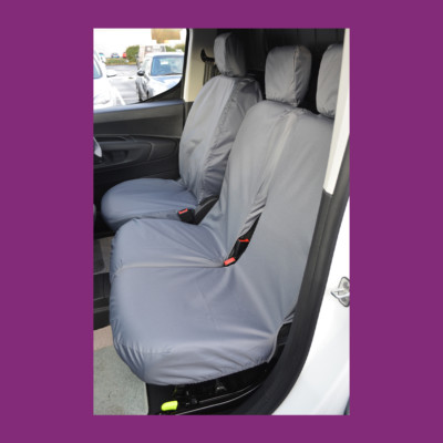 Waterproof Tailored Front 3 Grey Seat Covers FOR Toyota Proace City 2019+