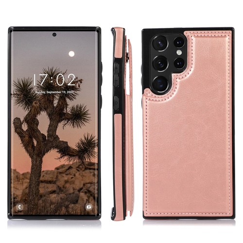 For Samsung Galaxy S25 Ultra/S24+/S23 Back Magnetic Wallet Leather Card Case - Photo 57 sur 73