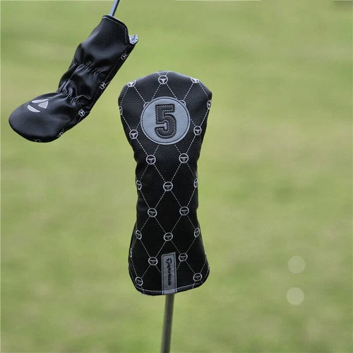 Schwarze Taylormade Golfschläger Headcovers Driver Fairway Hölzer Cover Head Covers Set - Bild 26 von 29