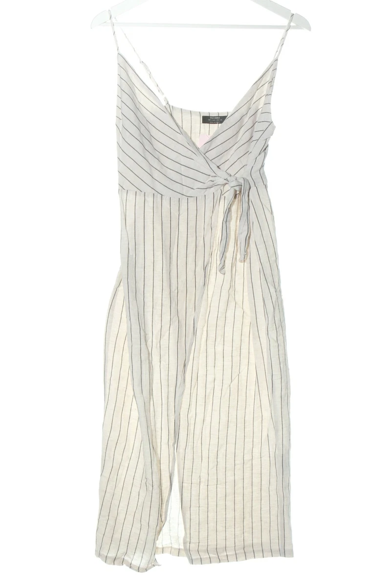BERSHKA Robe portefeuille Dames T 38 blanc cass noir style d contract