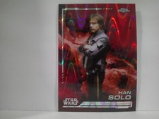 2024 Topps Chrome Star Wars Han Solo Red Raywave Refractor 102